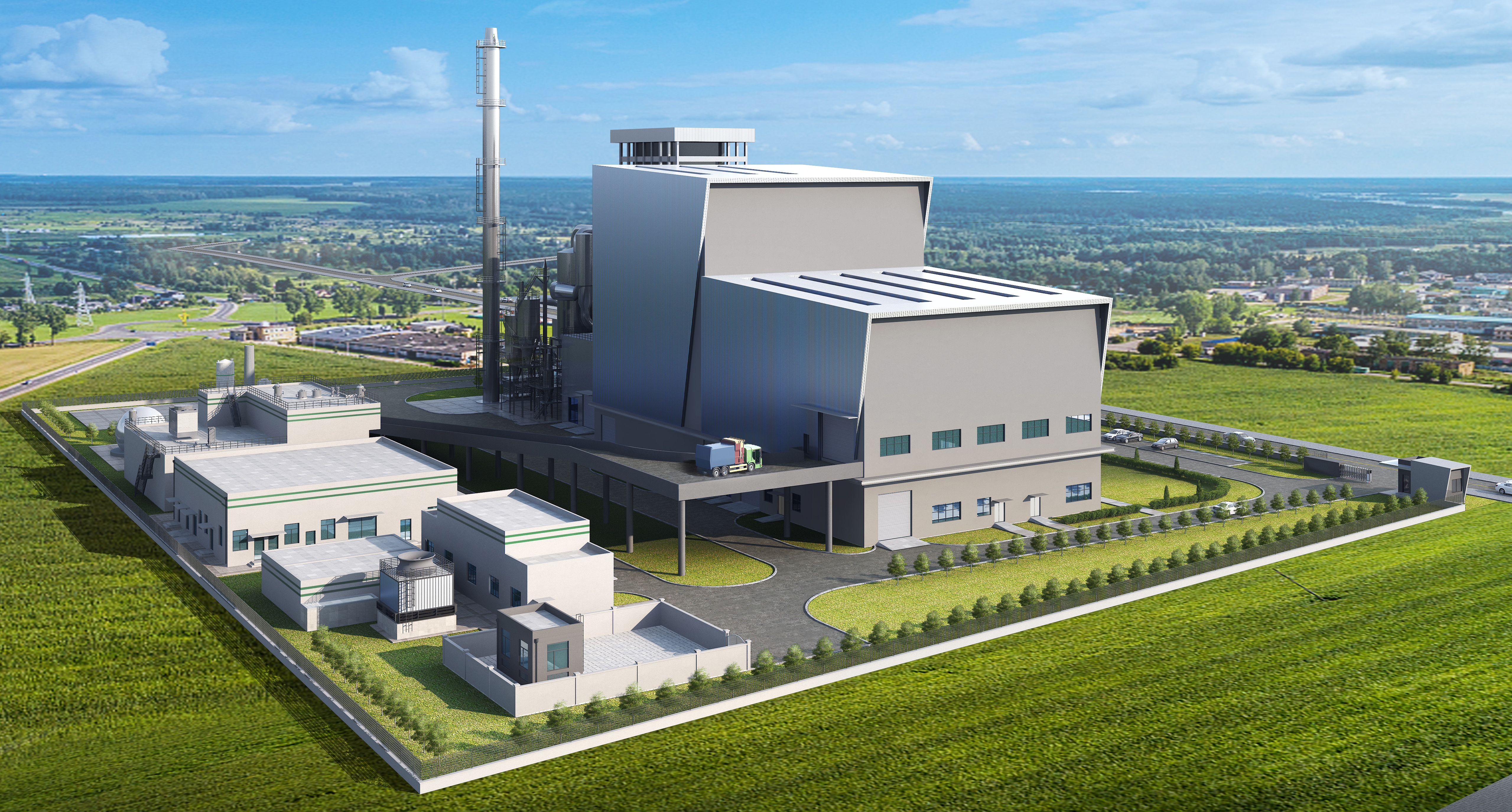 开云体育卡万塔公司泰国佛统府垃圾焚烧发电项目首榀锅炉钢架吊装成功